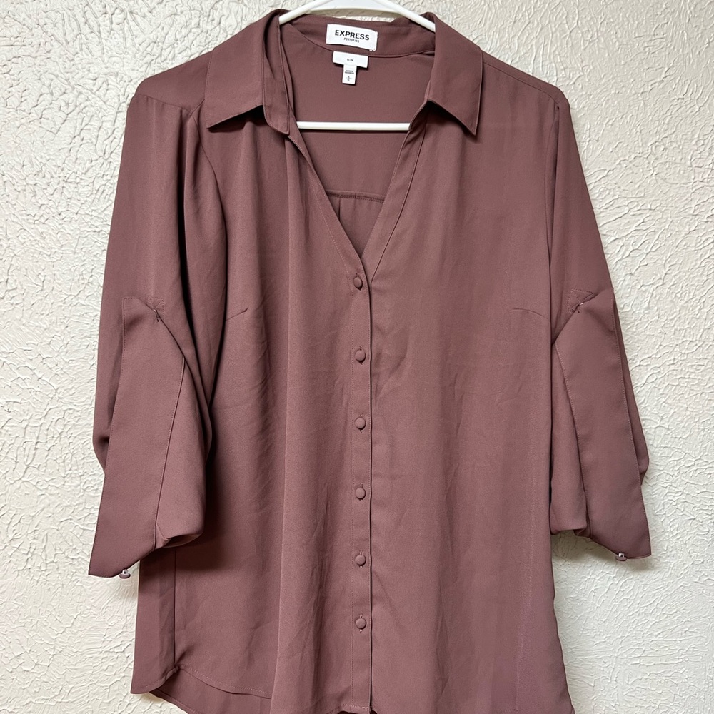 Express button-up blouse